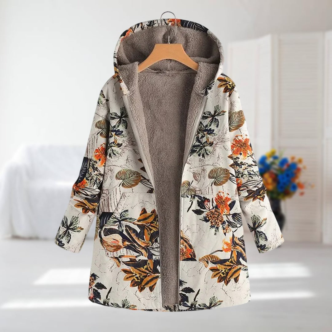 Camellia | Warme Jacke mit Fleece-Futter