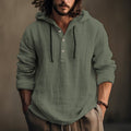 Bradley | Elegantes Langarm Hemd Mit Kapuze