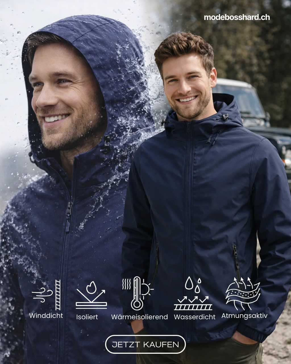 Zayden | Wasserdichte Außenjacke