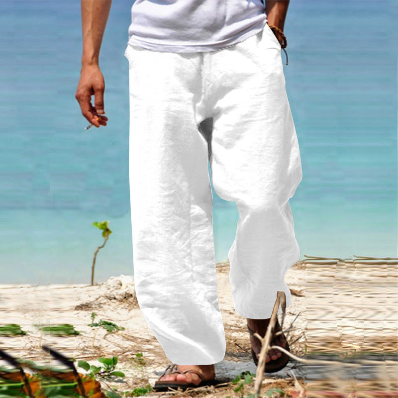 Remo | Lockere Baumwoll-Leinenhose