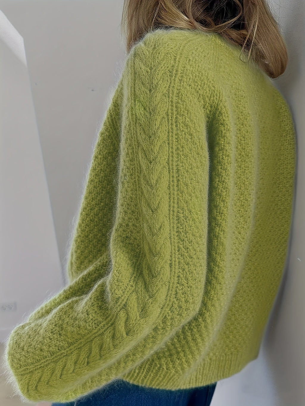 Dwina™ Strickjacke mit Knöpfen und Zopfmuster
