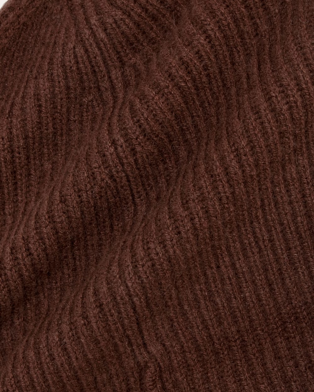 Cashmere Cap with Stripes | Dark Mahogany