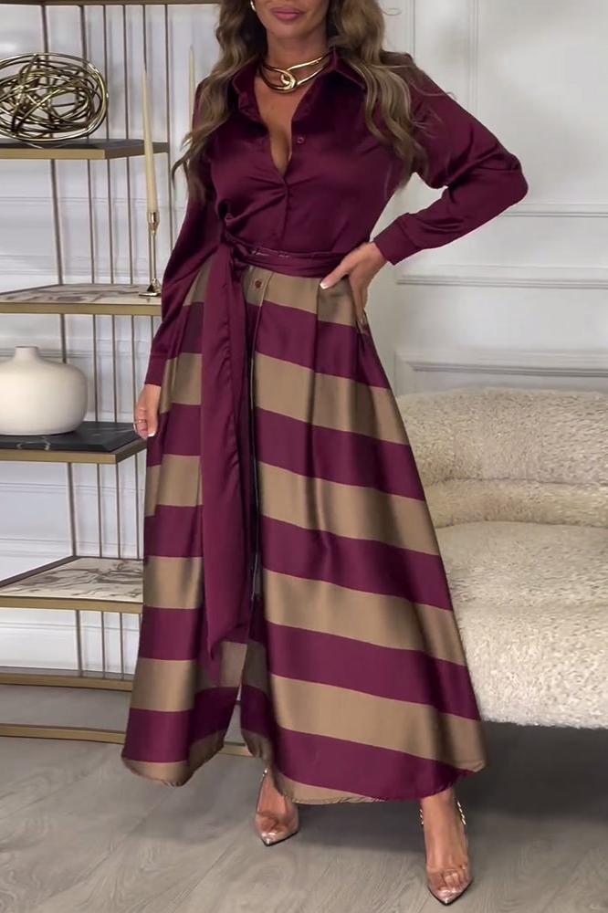 Kenda | Elegantes Streifenkleid