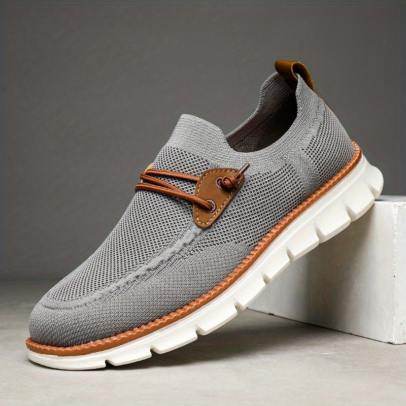 Adam Herren Sneaker – Leicht, Rutschfest, Bequemer Slip-On Sportschuh