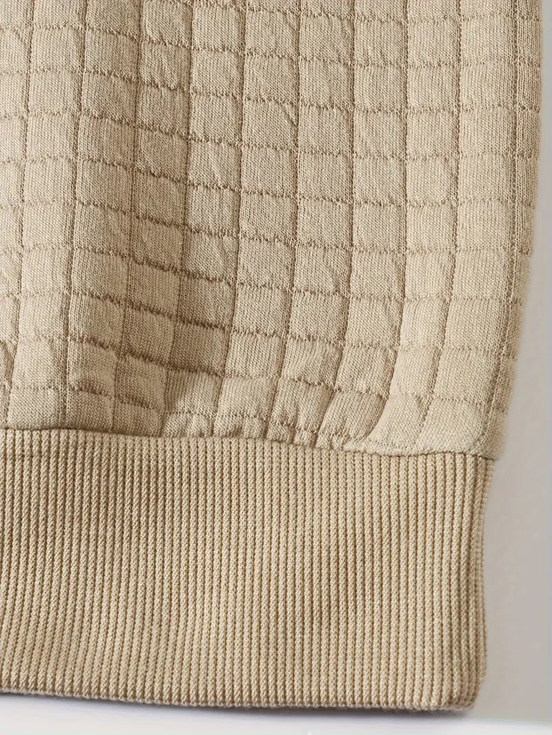 Andreas Herren Pullover – Boho Karo, Langarm, Gemütlich