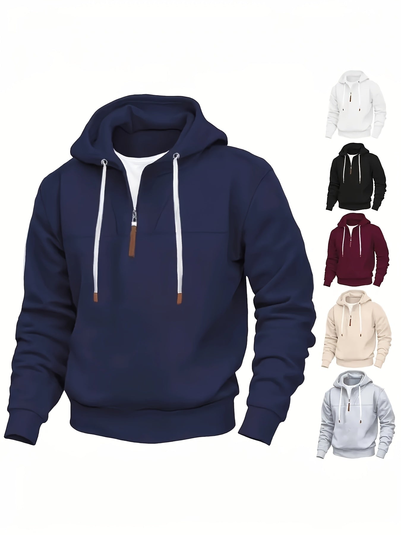Kolton – Kapuzenpullover Mit Halbem Reißverschluss
