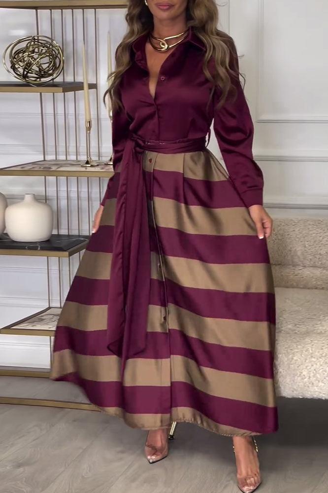 Kenda | Elegantes Streifenkleid