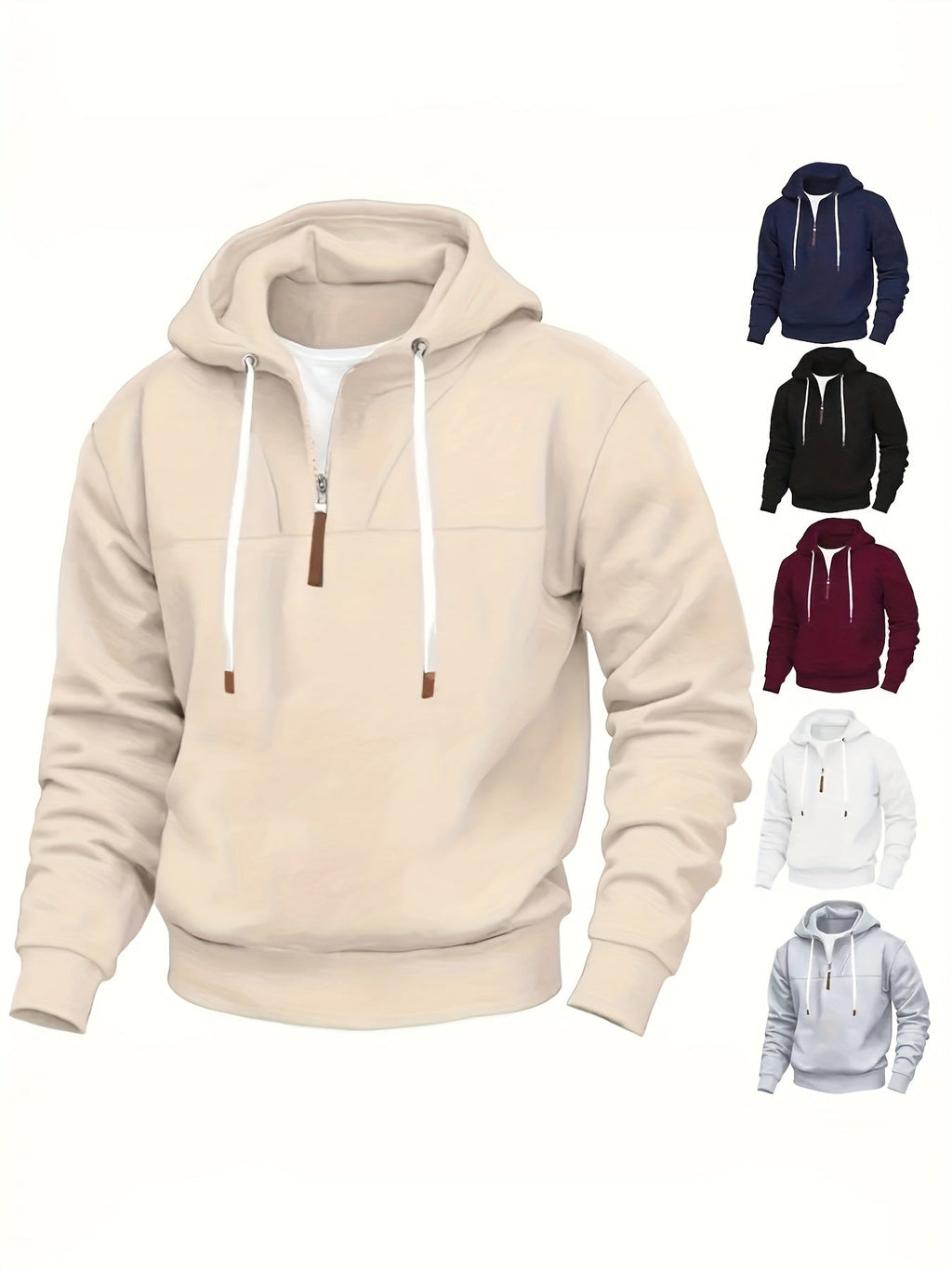 Kolton – Kapuzenpullover Mit Halbem Reißverschluss