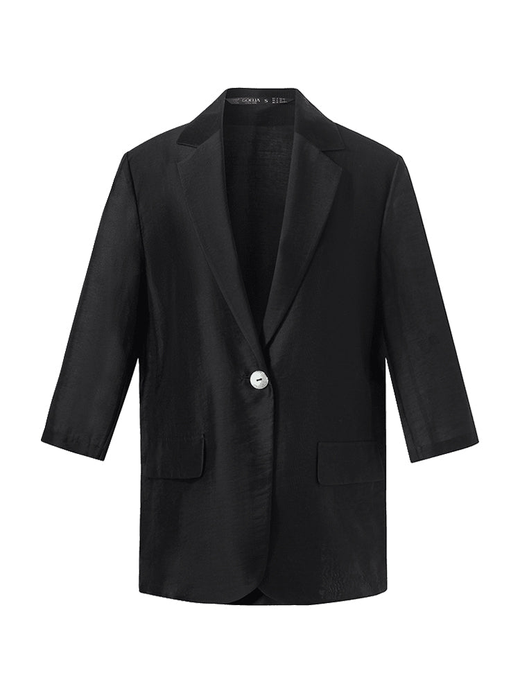 Damenjacke Tencel mit einem Knopf
