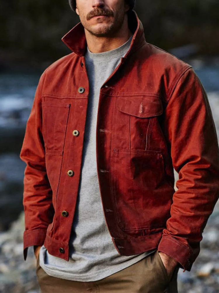 Arvid | Vintage Jacke mit Knopfleiste