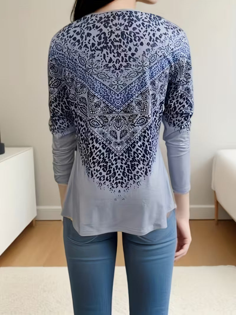 Dainora | Ethnisches Minikleid mit tatarischem Druck