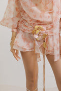 Camellia Floral Chiffon Gürtel