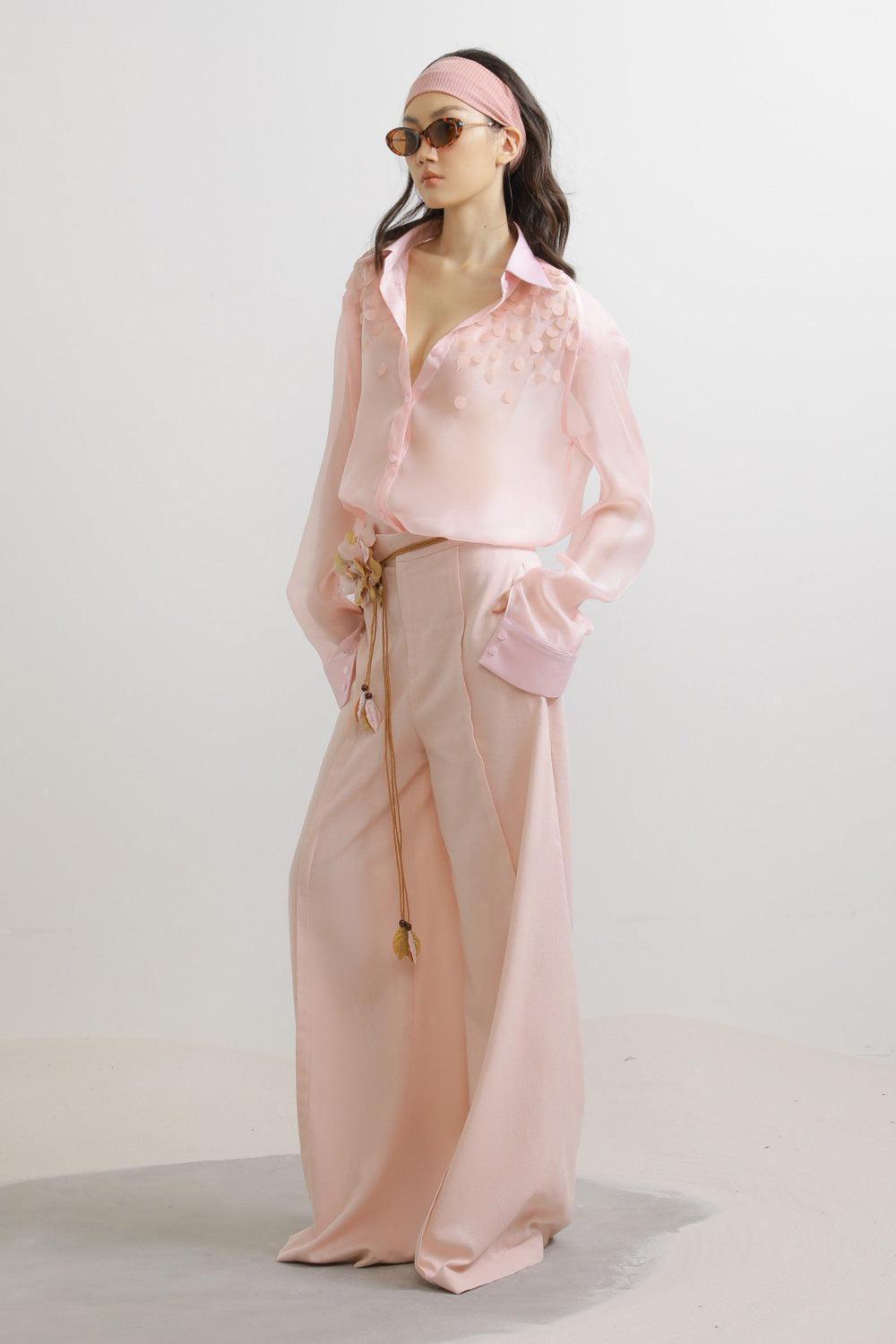Camellia Floral Chiffon Gürtel