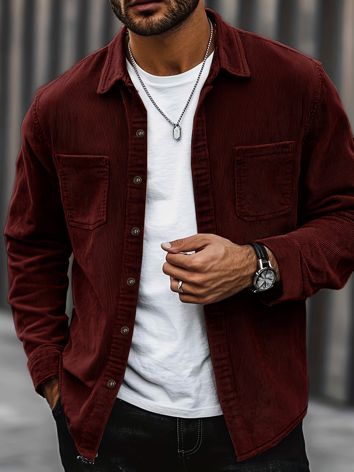 Johan | Herren Cordhemdjacke