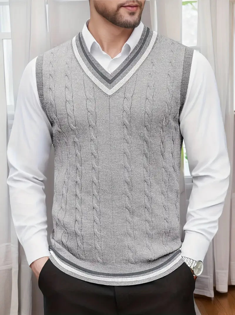 Duane | Ärmelloser Strickpullover