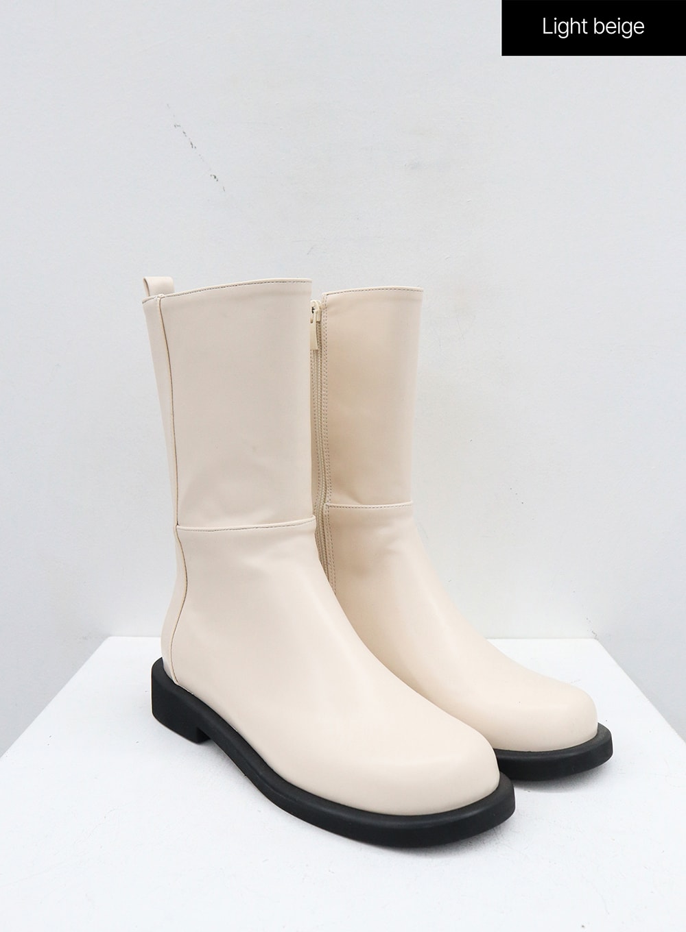 Mid-Calf Seitenreißverschluss Stiefel OJ300
