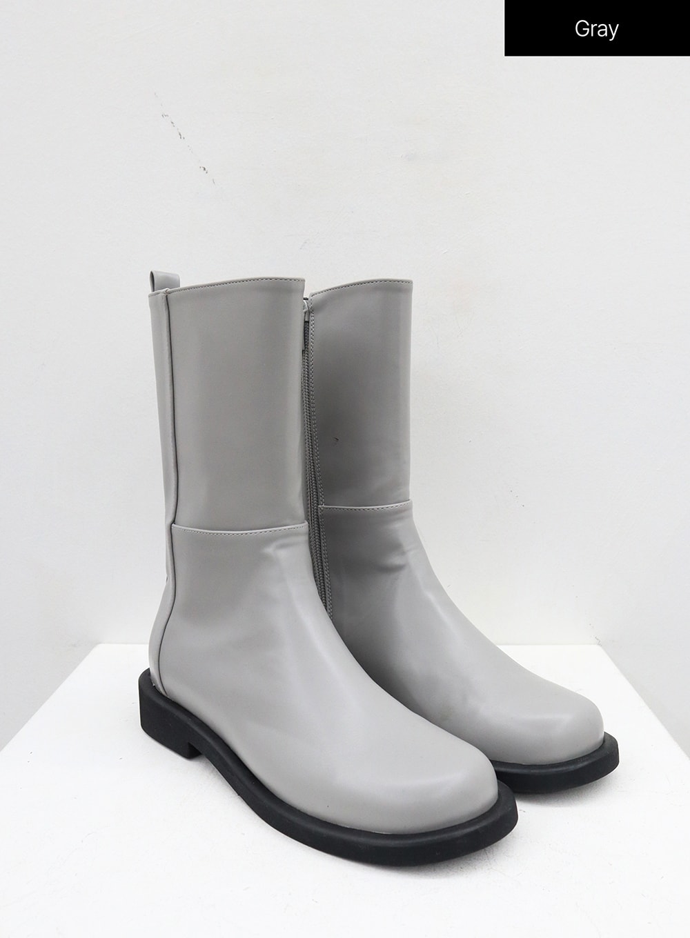 Mid-Calf Seitenreißverschluss Stiefel OJ300