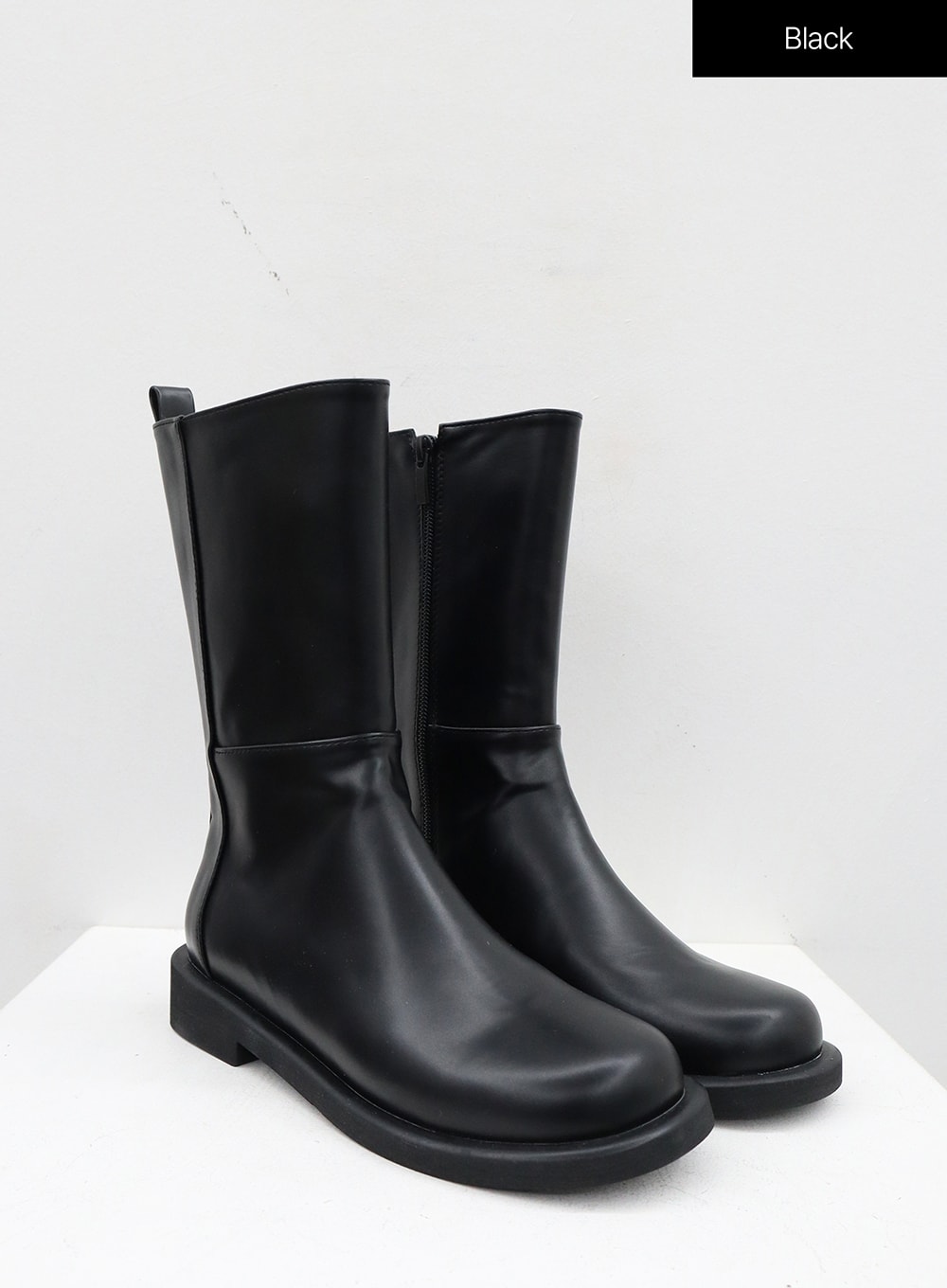 Mid-Calf Seitenreißverschluss Stiefel OJ300