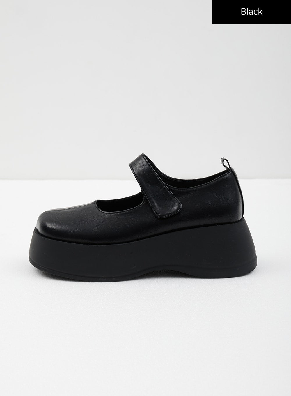 Quadratische Zehen Chunky Plattform Mary Jane CJ317