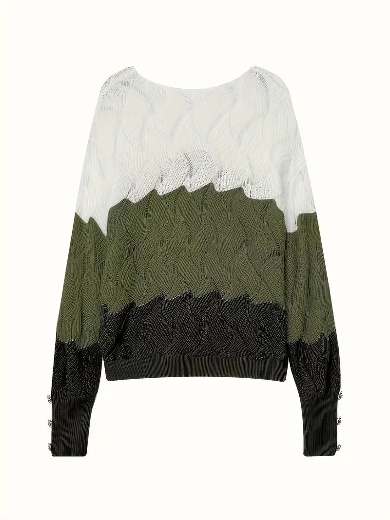 Renilda | Eleganter Strickpullover Mit V-Ausschnitt