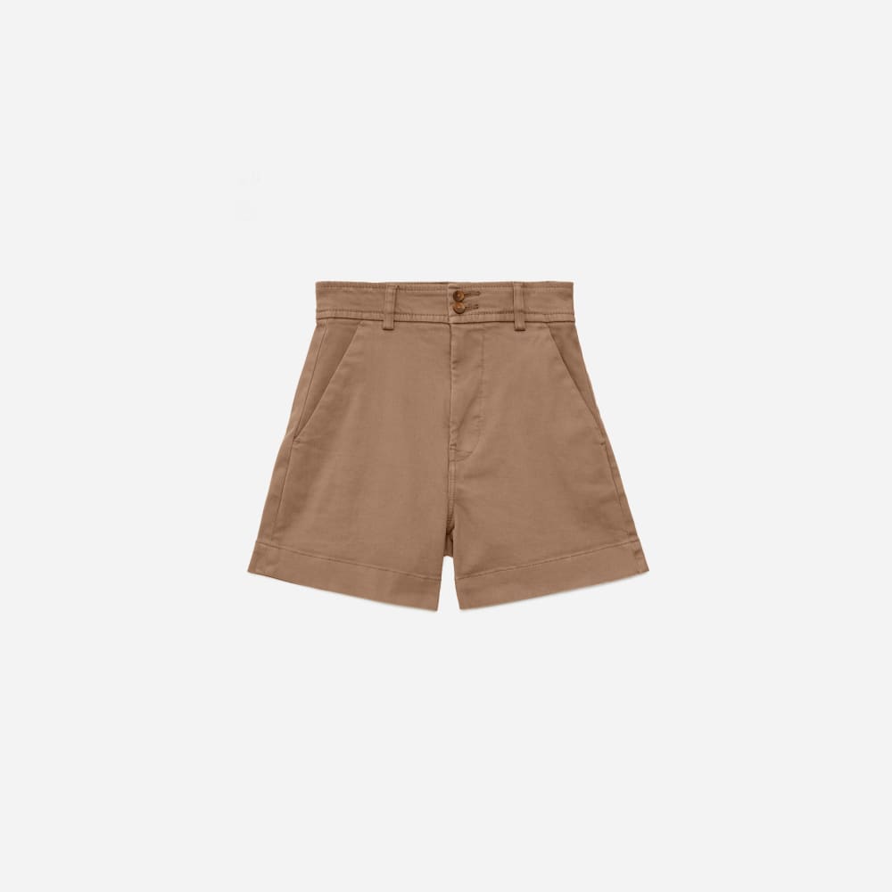 Twill Way-High® Shorts | Braun Ash
