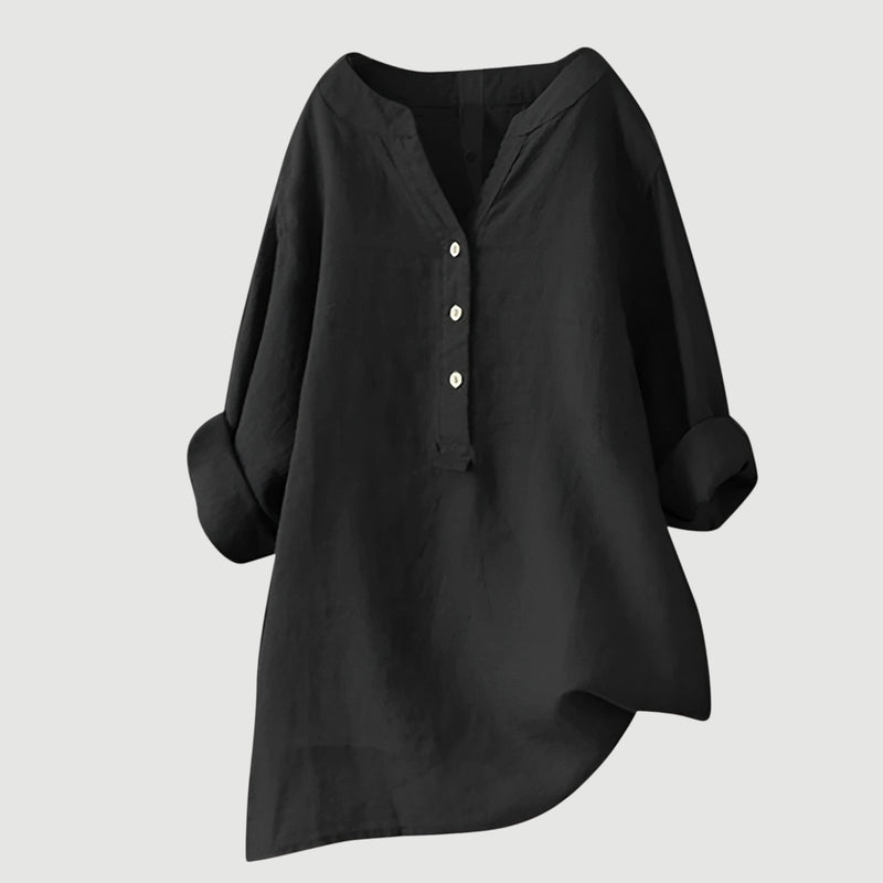 Zarina Damen Leinenbluse – Bequem, Leicht & Luftig