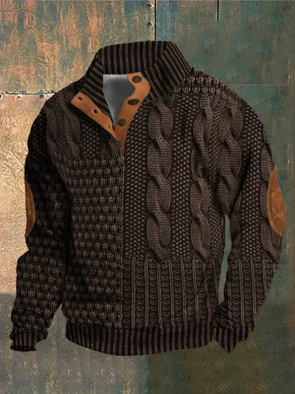 Gwydion | Patchwork-Strickpullover
