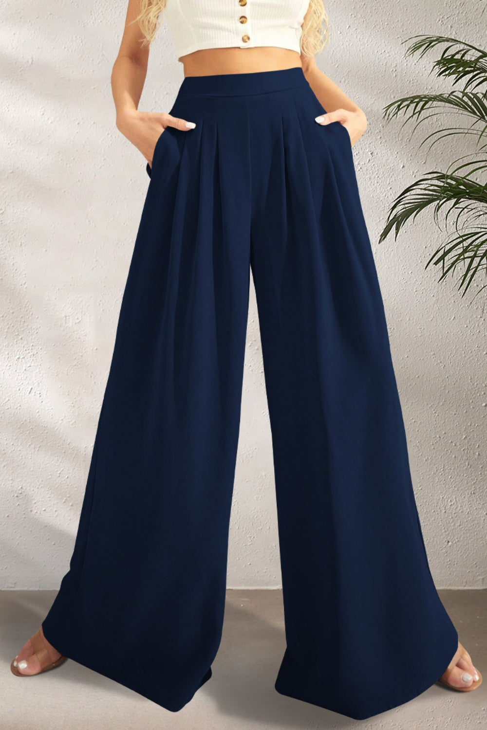 ZY | Weite Hose mit Hohem Bund