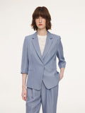 Damenjacke aus einer Mischung aus Acetat, Tencel und Leinen