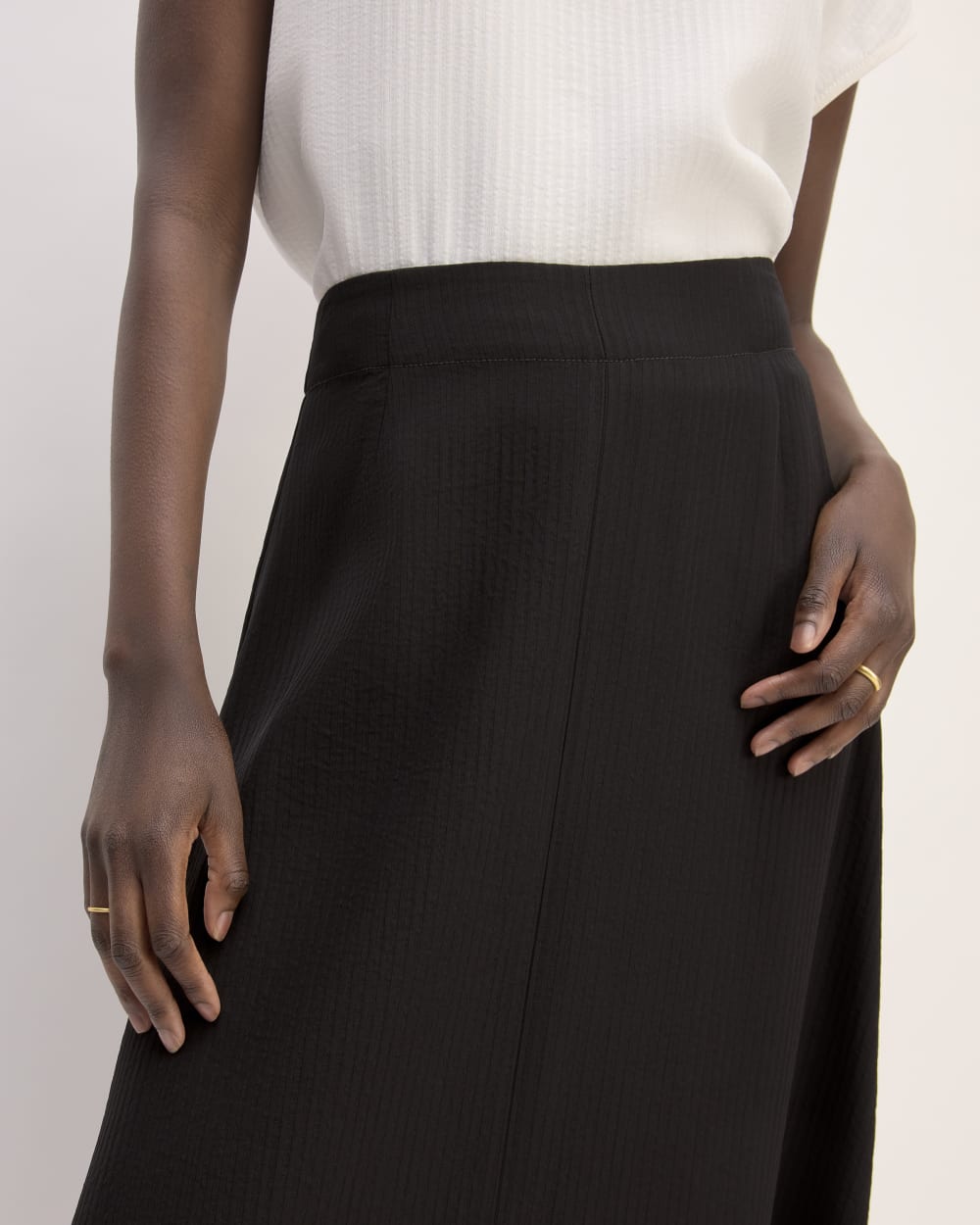 Mini-Jacquard-Rock mit Slip | Schwarz