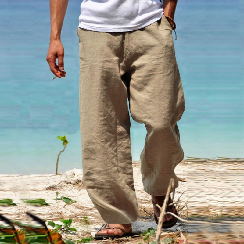 Remo | Lockere Baumwoll-Leinenhose