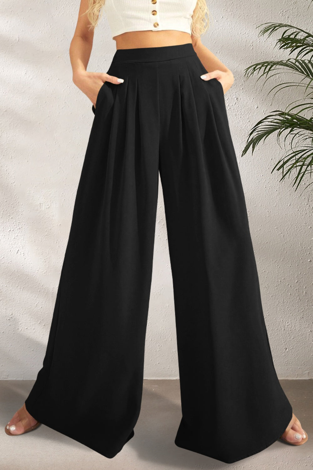 ZY | Weite Hose mit Hohem Bund