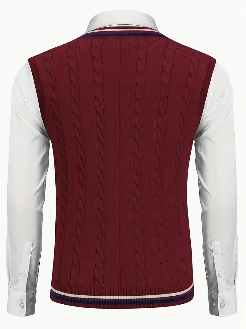 Duane | Ärmelloser Strickpullover