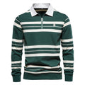 Finesso Herren Langarm Polo-Shirt