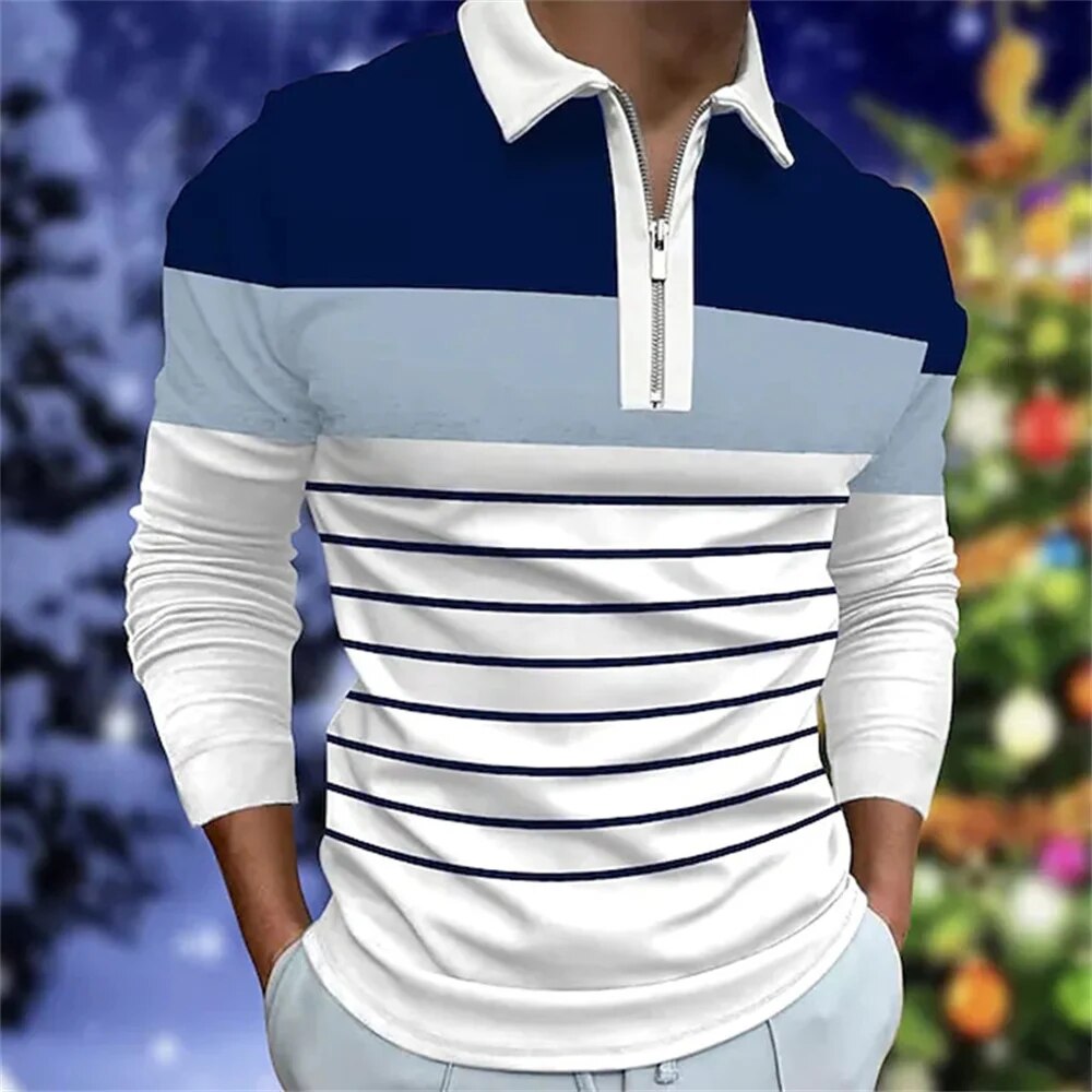 Formgefühl Herren Langarm Polo-Shirt
