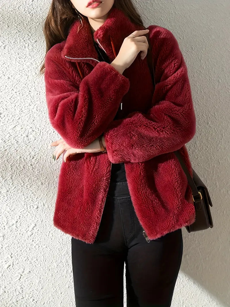 Maliza™ Stilvolle Fleece Jacke