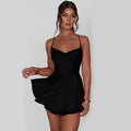 Grobstrickkleid aus Satin