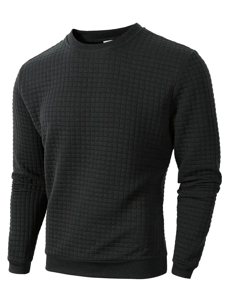 Andreas Herren Pullover – Boho Karo, Langarm, Gemütlich