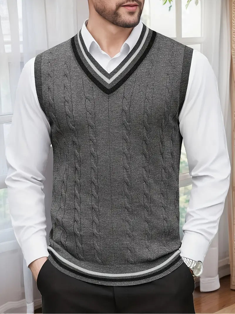 Duane | Ärmelloser Strickpullover