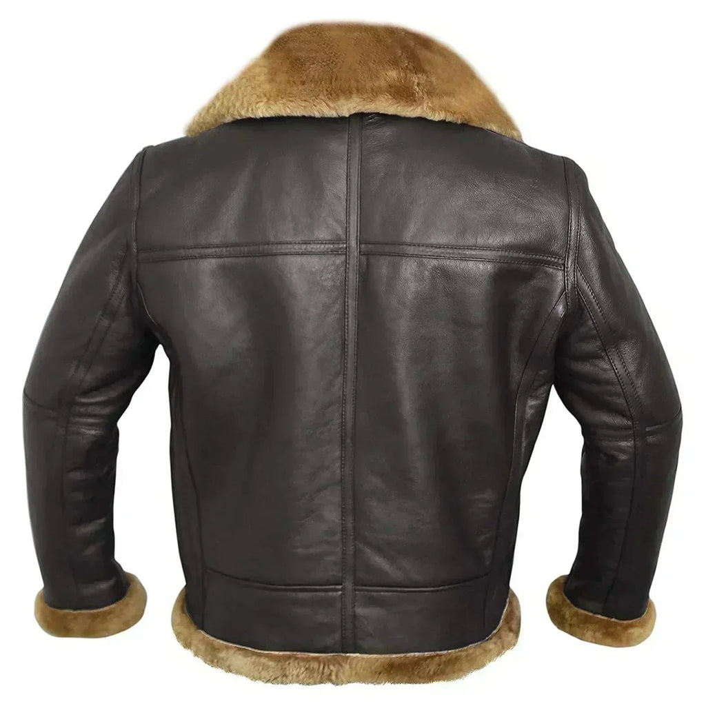 Enzo™ | Lammfell-Lederjacke