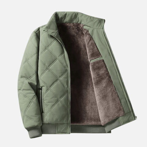 Orlando | Jacke mit Rautenmuster und Stehkragen