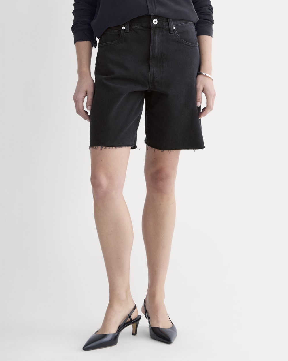 Spodnie OG Baggy Jean Short | Prane Schwarz