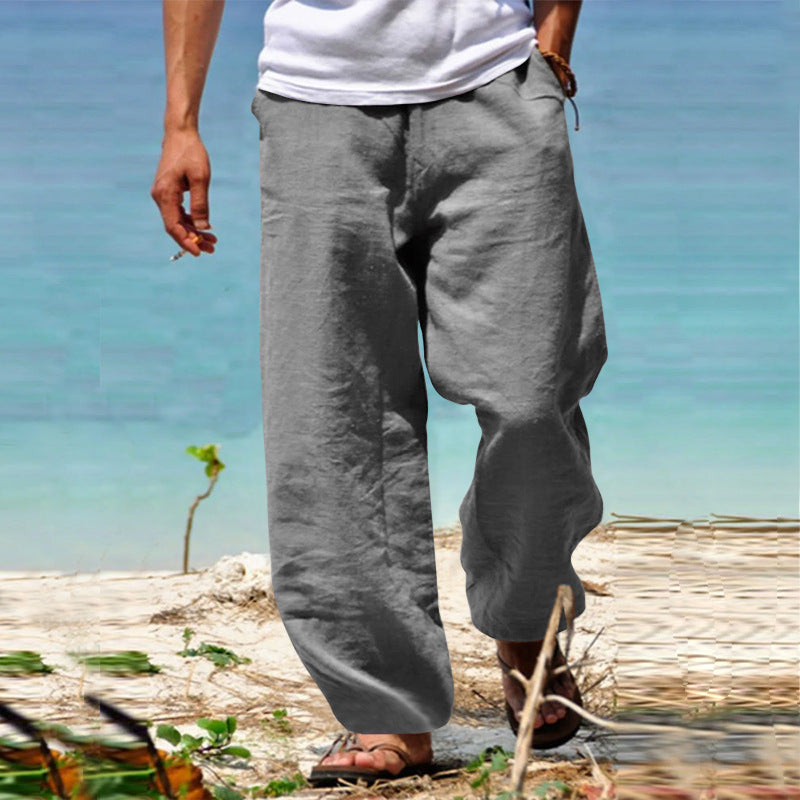 Remo | Lockere Baumwoll-Leinenhose