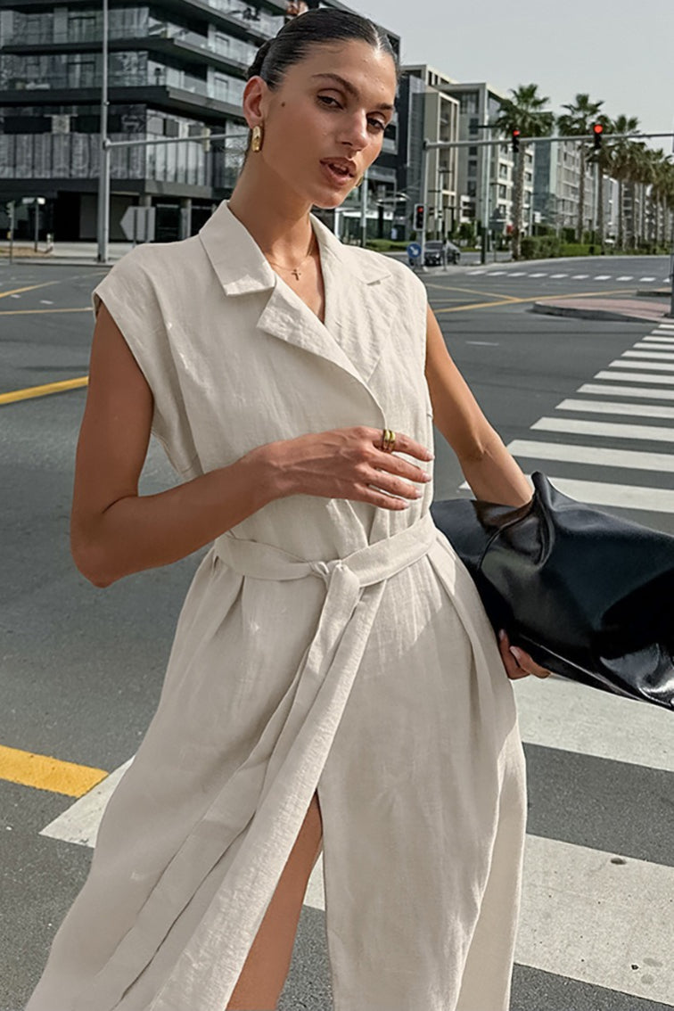 Alouette | Maxikleid mit Bindegürtel