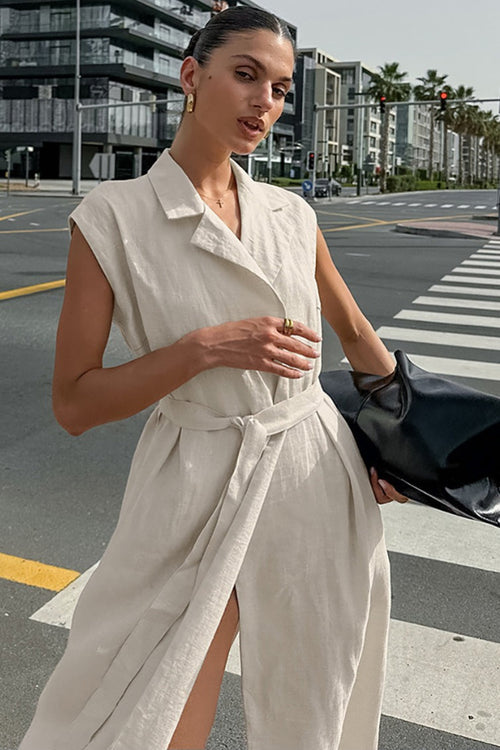 Alouette | Maxikleid mit Bindegürtel