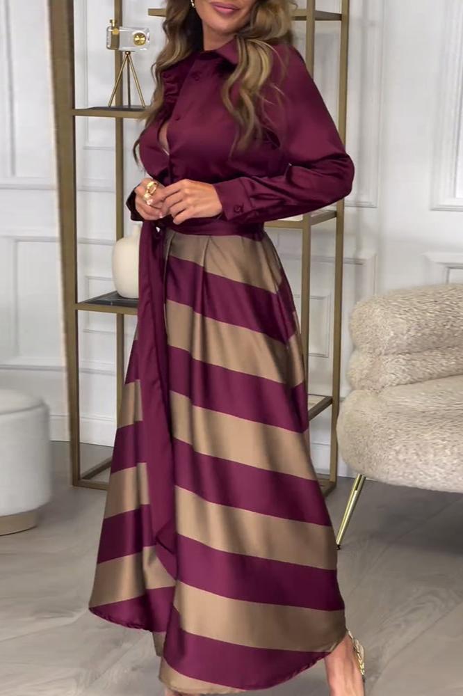Kenda | Elegantes Streifenkleid
