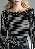 Ellie | Gestreiftes Shirt mit tailliertem Schnitt
