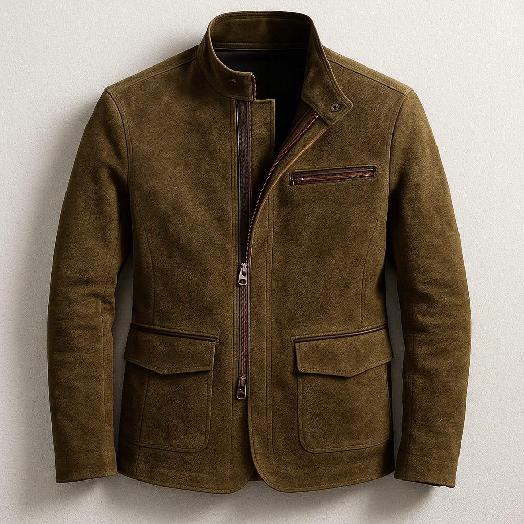 Plamen | Wildlederjacke mit Taschen