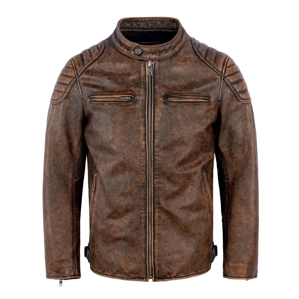 Thomas | Vintage-inspirierte Lederjacke