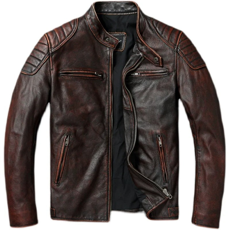 Thomas | Vintage-inspirierte Lederjacke